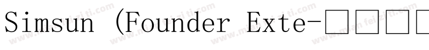 Simsun (Founder Exte字体转换